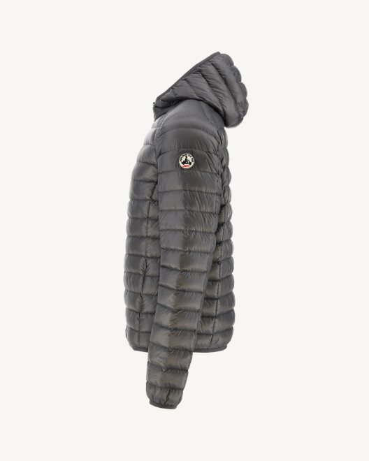 Jott νέο σε ελαφρύ μπουφάν με κουκούλα ανθρακί Nico