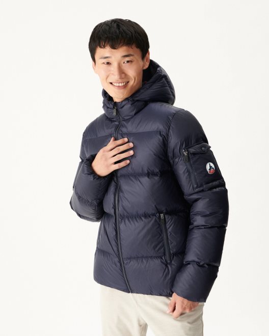 θαλάσσιο ακραίο κρύο μπουφάν με κουκούλα Java Jott New In