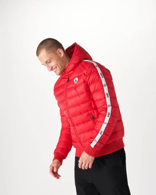 ρουζ εξαιρετικά κρύο μπουφάν με κουκούλα Ankara Jott New In