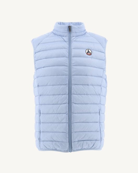 απαλό μπλε αμάνικο πουπουλένιο μπουφάν Tom Hot New In