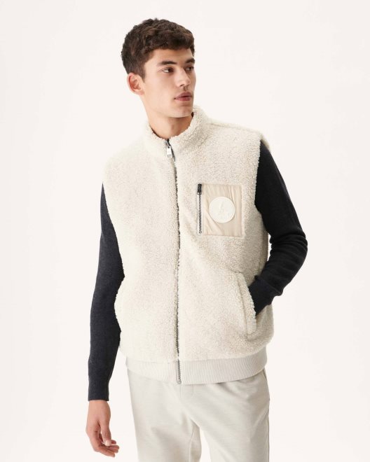 Jott New In Naturel Extreme κρύο αμάνικο πουπουλένιο σακάκι Sami