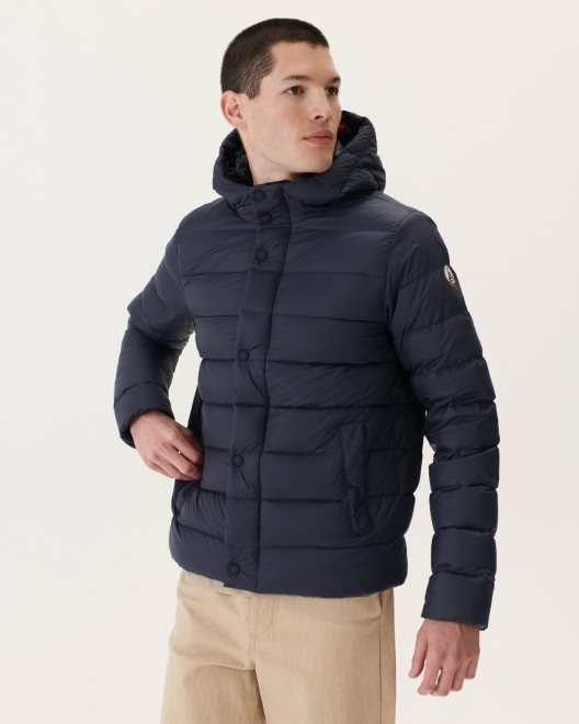 Jott νέο σε ναυτικό Jorge με κουκούλα Puffer Jacket