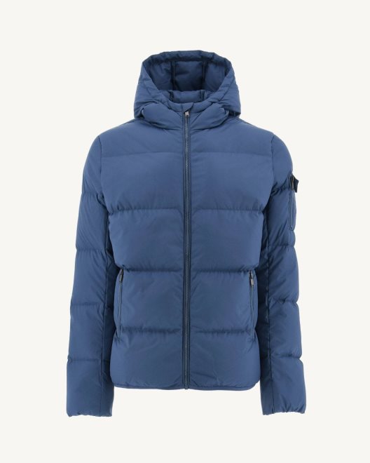 Jott νέο σε μπλε τζιν Toledo ακραίο κρύο Puffer Jacket με κουκούλα