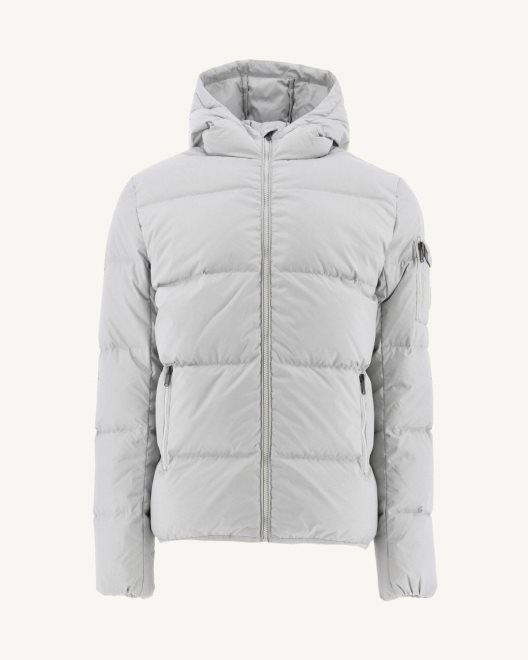 απαλό γκρι Toledo ακραίο κρύο Puffer Jacket με κουκούλα Jott New In