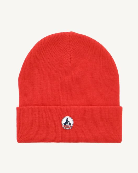 Fire Red Beanie Jim Jott New In