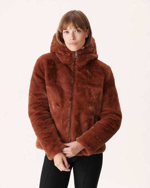 Jott νέο σε εξαιρετικά κρύο αναστρέψιμο πουπουλένιο γκαλά καραμέλας