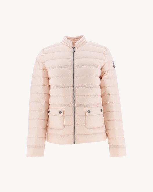 Jott νέο σε απαλό ροζ Ανδόρα κοντό ελαφρύ μπουφάν