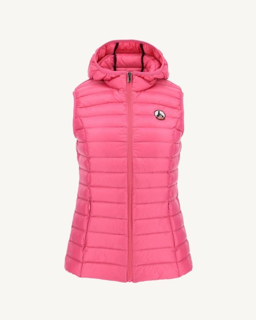 ελαφρύ αμάνικο πουπουλένιο μπουφάν ροζ Mali Jott New In