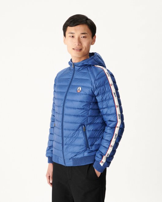 Jott νέο σε σκούρο τζιν μπουφάν με κουκούλα Colin