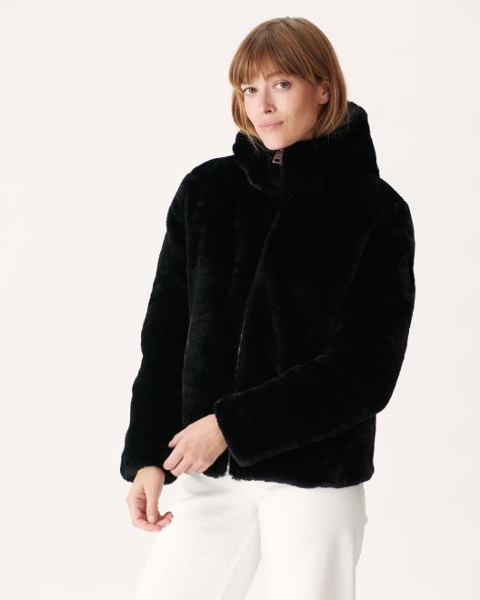 Jott νέο σε αναστρέψιμο πουπουλένιο μαύρο γκαλά