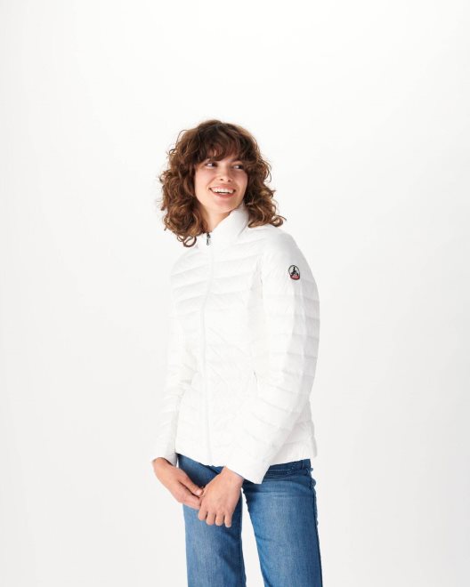 ελαφρύ πουπουλένιο σακάκι λευκό Cha Jott New In